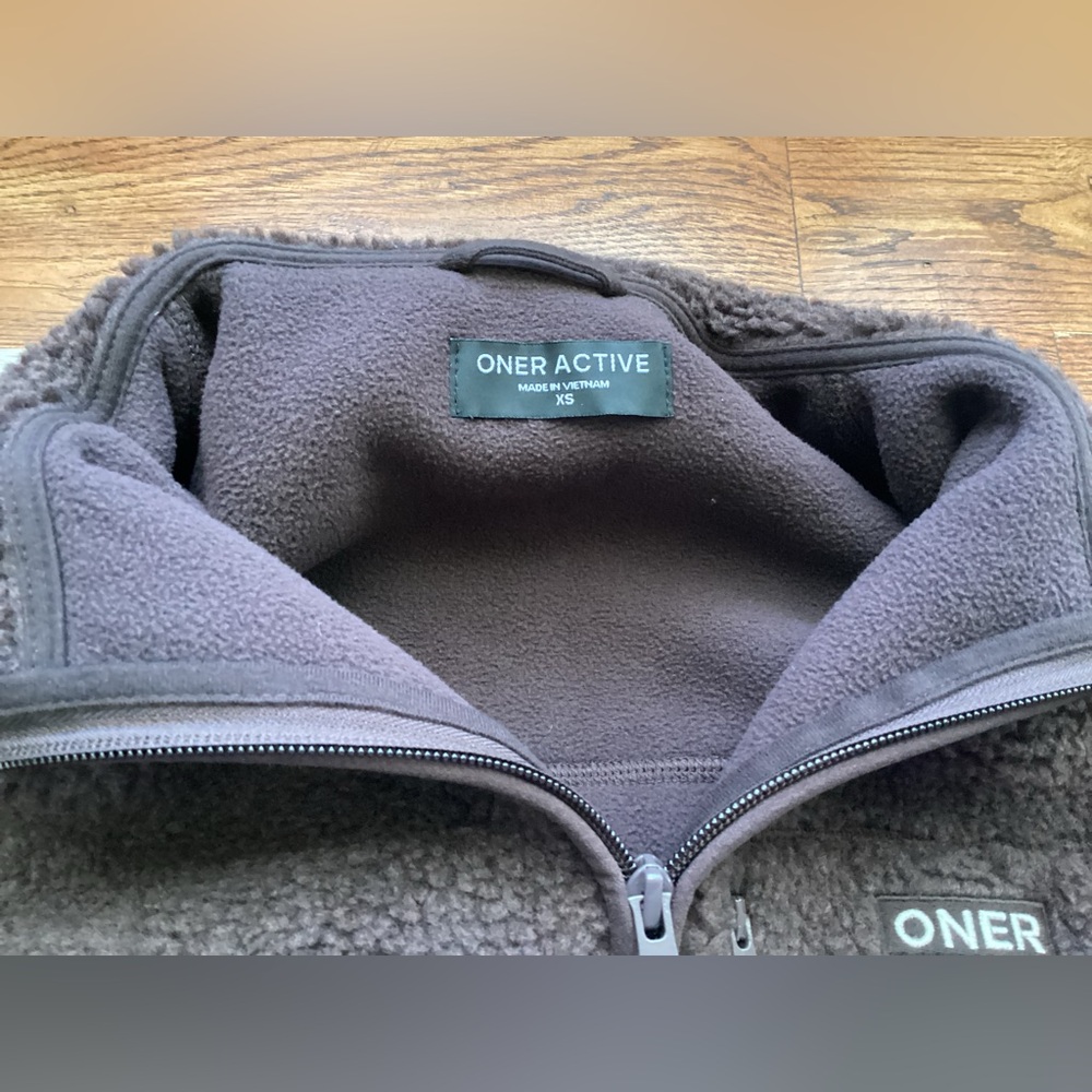 Oner Active Umber Brown Fleece Jacket - Picture 5 of 7